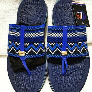 Women's Flat Slide Sandals - Comfy Classy Slip on Cute Dressy Flat Summer Shoes.